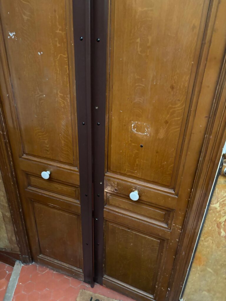 nos realisations - pose d'un plat de battement double vanteaux